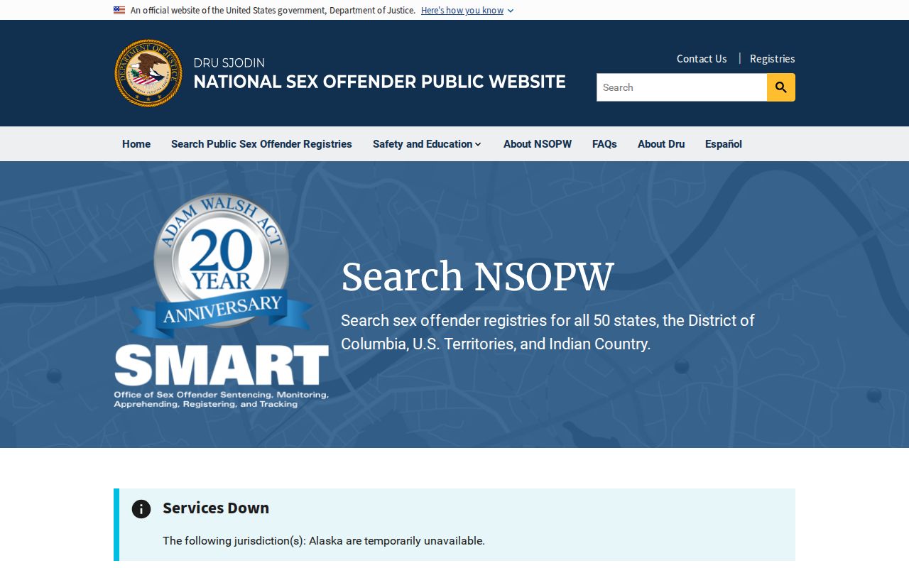 Iberia Parish sex offender check with national NSOPW search